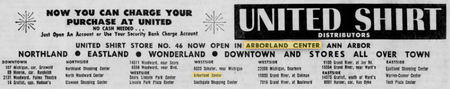 Arborland Center - Dec 1961 United Shirt Location (newer photo)